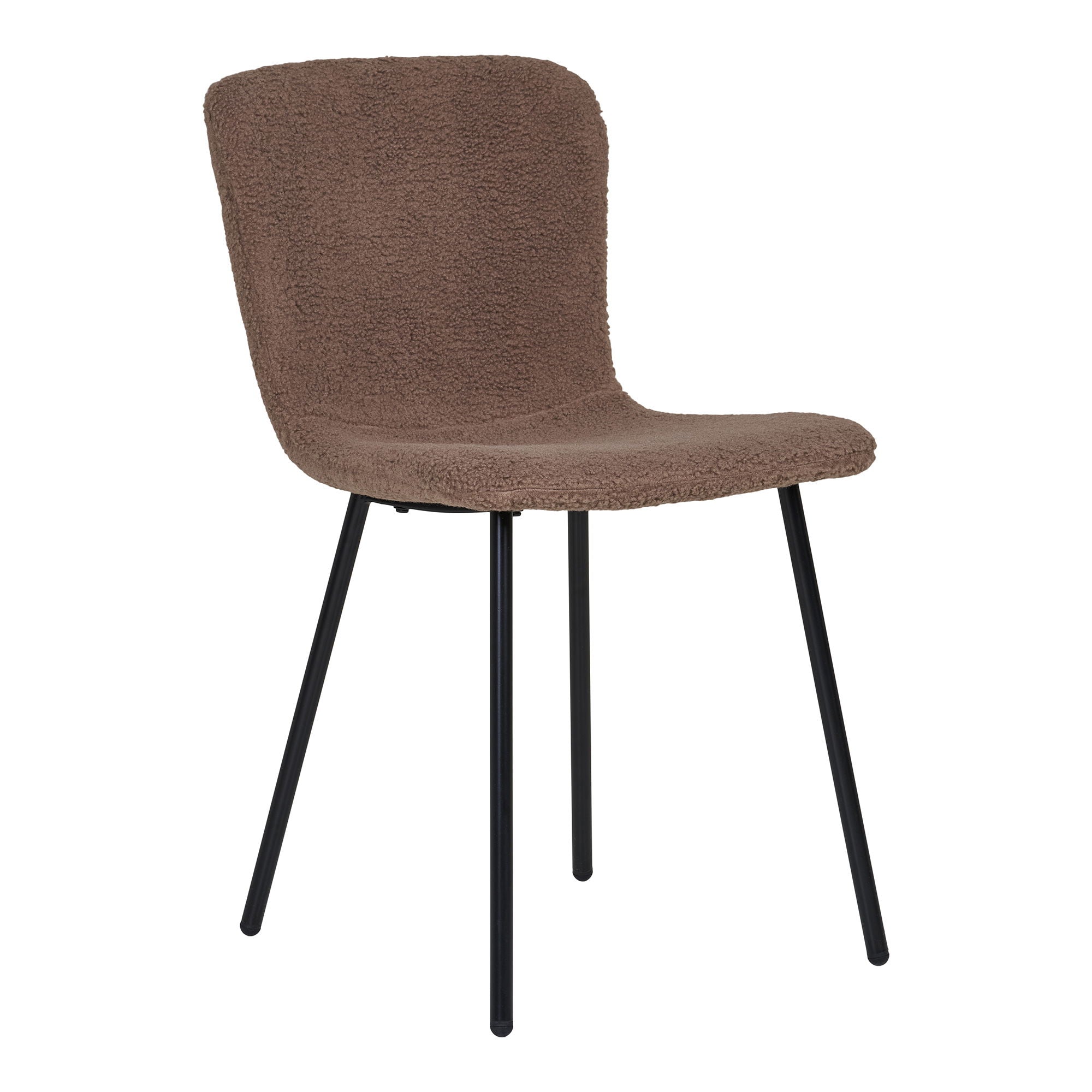 Halden Esszimmerstuhl 2er Set – Stuhl mit Kunstfell, 52,5 × 44,5 × 76,5 cm - Set aus 2 Stühlen